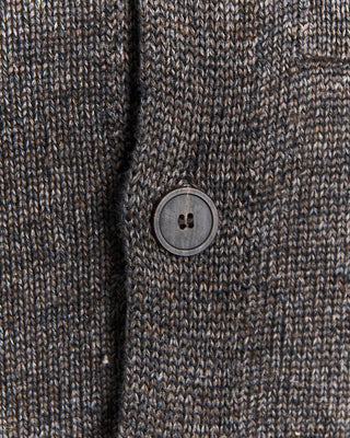 Inis Meain Signature 100% Washed Linen Charcoal Marl Shirt Jacket Charcoal 0 3