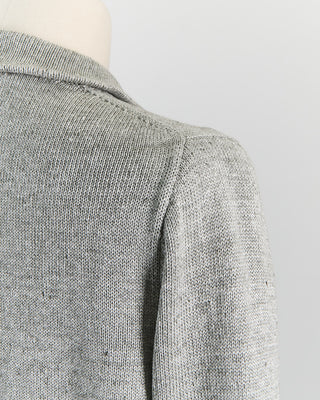 Inis Meain Signature 100% Washed Linen Light Grey Mix Shirt Jacket Grey 0 5