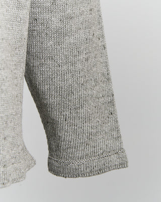 Inis Meain Signature 100% Washed Linen Light Grey Mix Shirt Jacket Grey 0 7