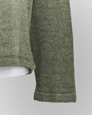 SA66M Inis Meain Classic Washed Linen Pub Jacket Sage 0 3