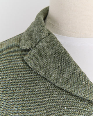 SA66M Inis Meain Classic Washed Linen Pub Jacket Sage 0 7