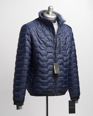 Bugatti Mid Weight Quilted Puffer Jacket Navy  7