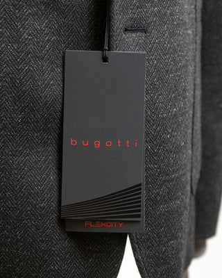 Bugatti Flexcity Herrinbone Stretch Sport Jacket Charcoal  6