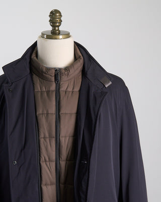 Bugatti Rainseries Waterproof Hybrid Fall  Winter Jacket Navy 2537