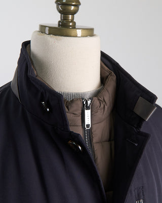 Bugatti Rainseries Waterproof Hybrid Fall  Winter Jacket Navy 2538