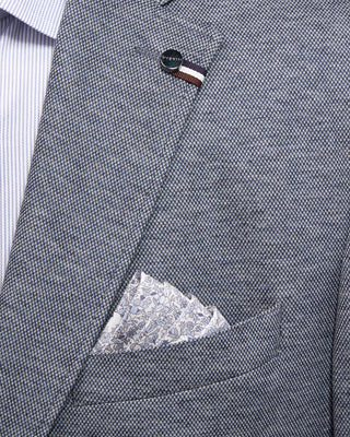 Bugatti Birdseye Jersey Stretch Blazer Light Blue 3 5264