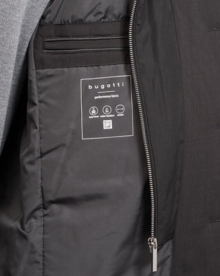 Bugatti Performance Travel Insulated Hybrid Raincoat Anthracite 13 5166