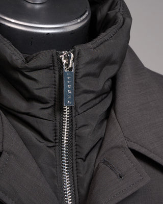 Bugatti Performance Travel Insulated Hybrid Raincoat Anthracite 7 5162