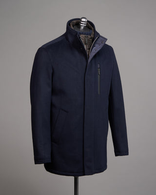 Bugatti Rainseriies Wool Hybrid Car Coat Navy 7 5094