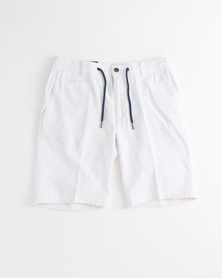 Bugatti Cotton  Linen Drawstring Shorts White