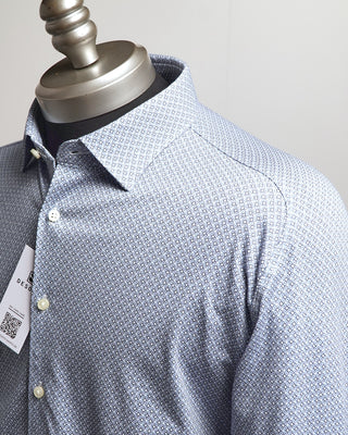 Desoto Oval With Dot Jersey Print Shirt Blue  2