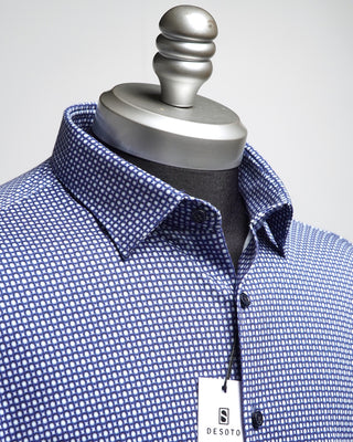 Desoto XO Jersey Print Shirt Navy  3