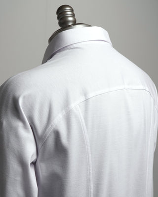 Desoto Pique Solid Jersey Knit Shirt White  1