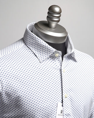 Desoto Circle Eye Print Jersey Knit Shirt White  5