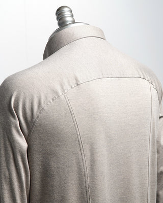 Desoto Pique Solid Jersey Knit Shirt Tan  8