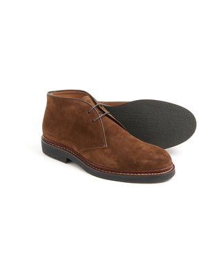 Heschung Cognac Hydrovelours Suede Genet Chukkas Cognac  1