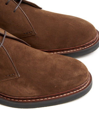 Heschung Cognac Hydrovelours Suede Genet Chukkas Cognac  6