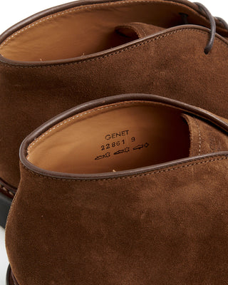 Heschung Cognac Hydrovelours Suede Genet Chukkas Cognac  7