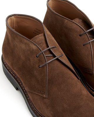 Heschung Cognac Hydrovelours Suede Genet Chukkas Cognac  8