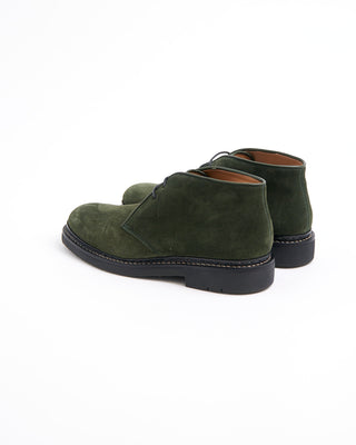 Heschung Forest Green Hydrovelours Suede Genet Chukkas Green  2