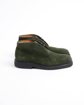 Heschung Forest Green Hydrovelours Suede Genet Chukkas Green  3