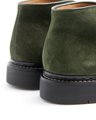 Heschung Forest Green Hydrovelours Suede Genet Chukkas Green  5