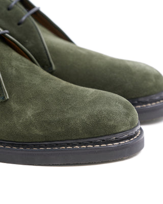 Heschung Forest Green Hydrovelours Suede Genet Chukkas Green  8