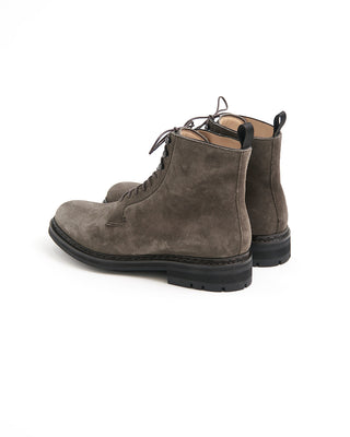 Heschung Anthracite Grey Hydrovelours Suede Carex Commando Boots Grey  2