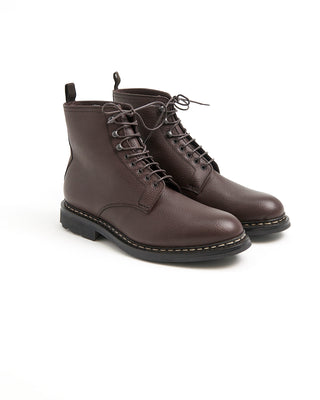 Heschung Brown Shearling Lined Leather Hêtre Winter Boots Brown 
