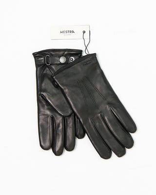 Hestra Black Sheep Leather Nelson Midweight Glove Black