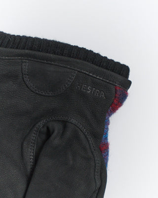 Hestra Noah Plaid Flannel Mix Media Winter Gloves Navy 1 3