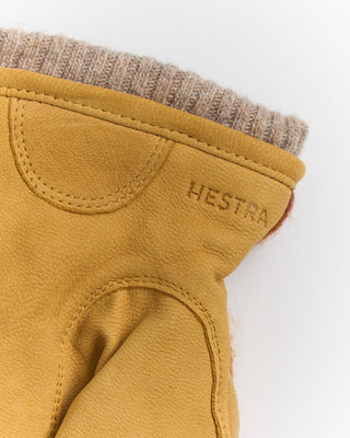 Hestra Noah Plaid Flannel Mix Media Winter Gloves Mustard 1 2