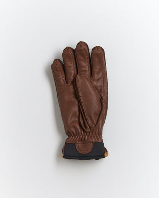 Hestra Wakayama Two Tone Leather Gloves Navy  Brown 1 3