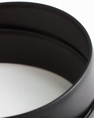 Leyva Reversible Micro Squares  Plain Leather Belt Black  Brown  2