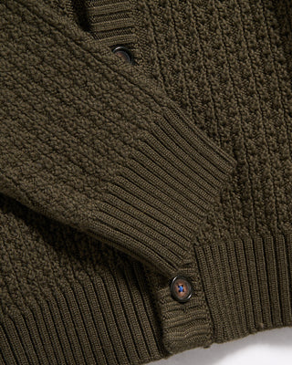 Gallia Broken Cableknit Cardigan Olive 8 5480