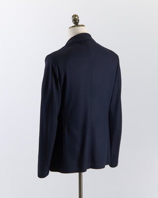 Harris Wharf London Superfine Merino Stretch Knit Sweater Blazer Navy 2672 1