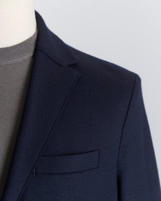 Harris Wharf London Superfine Merino Stretch Knit Sweater Blazer Navy 2672 3