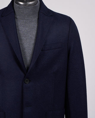 Harris Wharf London Pressed Wool Light Sweater Blazer Navy 2230