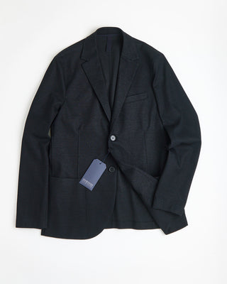 Harris Wharf London Men 2B. Blazer Linen Blend Black 0