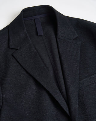 Harris Wharf London Men 2B. Blazer Linen Blend Black 0 4