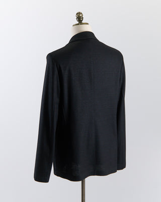 Harris Wharf London Heathered Knit Soft Black Blazer Black 2672 1