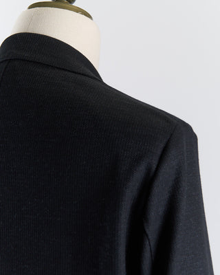 Harris Wharf London Heathered Knit Soft Black Blazer Black 2672 2