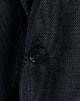 Harris Wharf London Heathered Knit Soft Black Blazer Black 2672 4