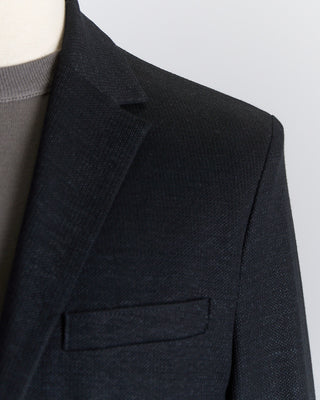 Harris Wharf London Heathered Knit Soft Black Blazer Black 2672 6