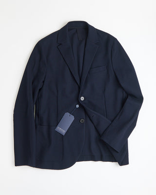 Harris Wharf London Men 2B. Blazer Loro Piana Honeycomb Navy 0