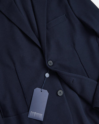 Harris Wharf London Men 2B. Blazer Loro Piana Honeycomb Navy 0 1
