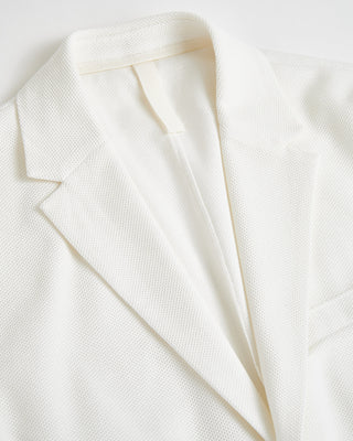 Harris Wharf London Men 2B. Blazer Loro Piana Honeycomb Off White 0 4