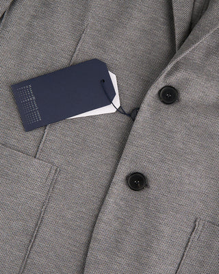 Harris Wharf London Loro Piana Fabric Honeycomb Blazer Grey 3 1170