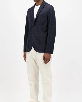 Harris Wharf London Loro Piana Fabric Honeycomb Blazer Navy 1