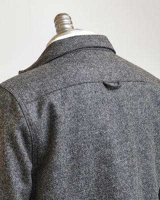 Portuguese Flannel Grey Woolen Field Jacket Grey  1